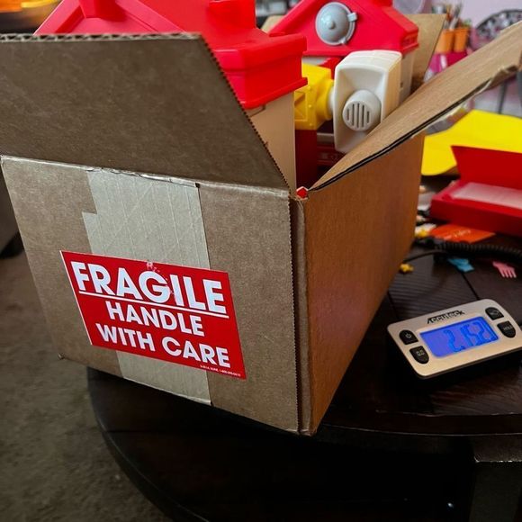 Hap-P-Kid Fire Dept Fire Rescue Truck Lights Sounds English Spanish 4 Piece Set - Picture 6 of 6